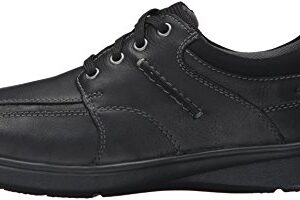 Clarks Men's Cotrell Walk Oxford, Black Oily Leather, 12 M US