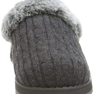 Skechers BOBS Women's Keepsakes - Ice Angel Slipper, Charcoal, 10 W US