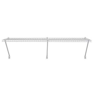 closetmaid 1074 heavy-duty wire shelf kit, 4-feet x 16-inch, white