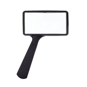 Jumbo Rectangular Handheld Magnifying Glass (3X Magnification) – Scratch Resistant Glass Lens - Large Horizontal Viewing Area