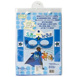 C.R. Gibson Blue 'Big Brother' Superhero Cape Children's Costume, 3pc, 22'' L