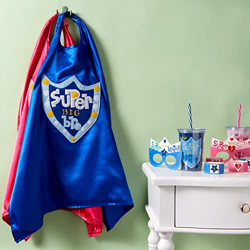 C.R. Gibson Blue 'Big Brother' Superhero Cape Children's Costume, 3pc, 22'' L