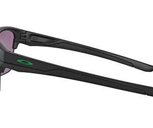 Oakley Men's OO9316 Thinlink Rectangular Sunglasses, Matte Black/Jade Iridium, 63 mm