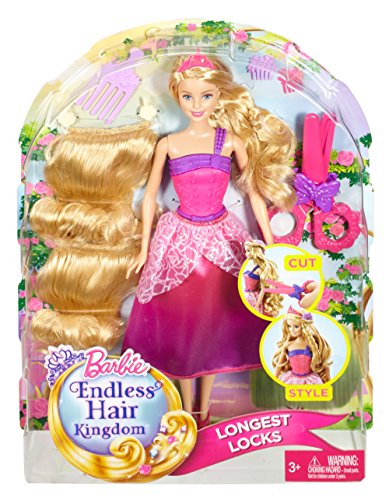 Barbie Endless Hair Kingdom Princess Doll, Pink