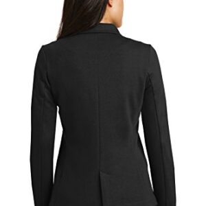 Port Authority?LM2000 Ladies Knit Blazer, L, Black