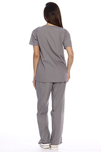 Just Love 22251V-XL Light Grey Women's Scrub Sets/Medical Scrubs/Nursing Scrubs