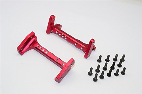 GPM for Vaterra K5 Blazer Ascender Upgrade Parts Aluminum Servo Mount - 2Pcs Set Red