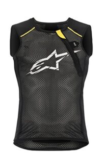 alpinestars men's paragon vest, black/yellow, x-large