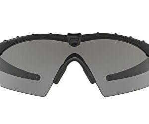 Oakley Men's OO9213 M Frame 2.0 Industrial Rectangular Sunglasses, Matte Black/Grey, 32 mm