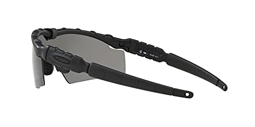 Oakley Men's OO9213 M Frame 2.0 Industrial Rectangular Sunglasses, Matte Black/Grey, 32 mm