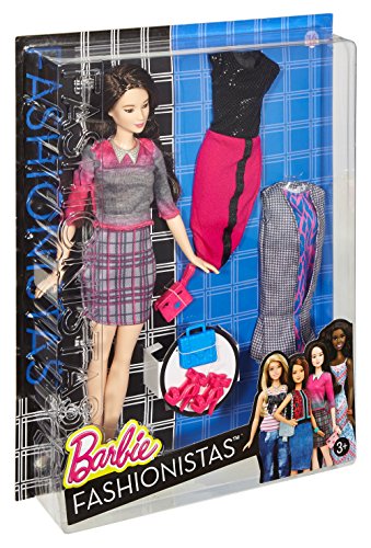 Barbie Fashionista Asian Doll with 2 Additional Outfits