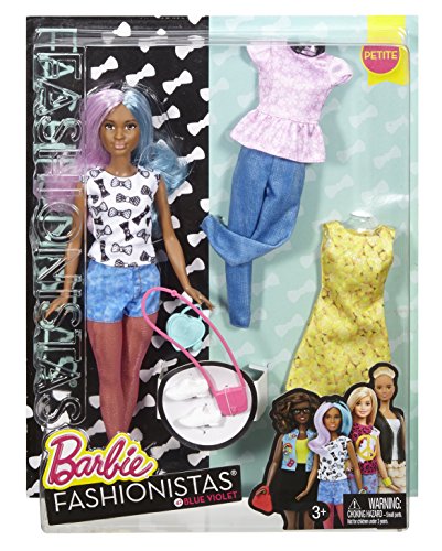 Barbie Fashionista Petite Doll with 2 Additional Outfits