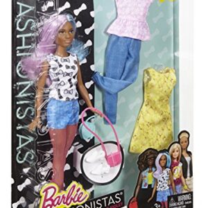 Barbie Fashionista Petite Doll with 2 Additional Outfits