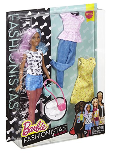 Barbie Fashionista Petite Doll with 2 Additional Outfits