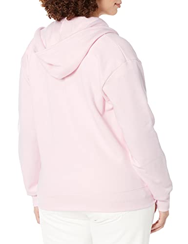 Hanes Women's EcoSmart Full-Zip Hoodie Sweatshirt, Pale Pink, Medium