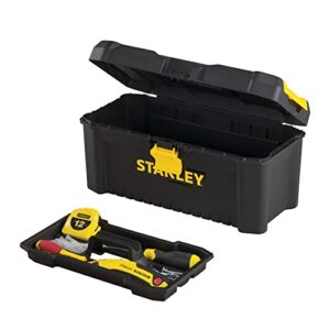 Stanley Tools and Consumer Storage STST16331 Stanley Essential Toolbox, 16", Black/Yellow