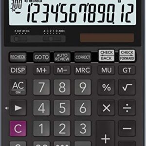 Casio DJ-120DPLUS-W-EP Plus Desktop Calculator with Check and Correct Function - Black