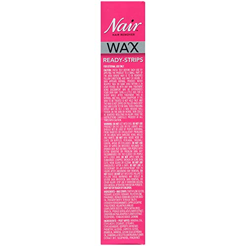 Nair Hair Remover Wax Ready- Strips for Legs & Body, 40 CT Set of 3