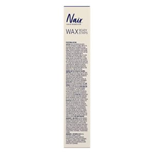 Nair Hair Remover Wax Ready- Strips for Legs & Body, 40 CT Set of 3