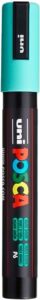 posca marker 5m in aqua green, posca pens for art supplies, school supplies, rock art, fabric paint, fabric markers, paint pen, art markers, posca paint markers