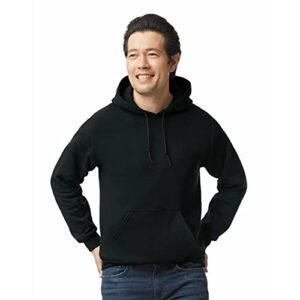 gildan adult fleece hoodie sweatshirt, style g18500, multipack, black (1-pack), x-large