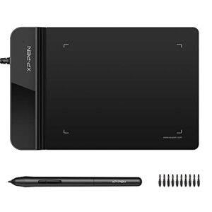 drawing tablet xppen g430s osu tablet graphic drawing tablet with 8192 levels pressure battery-free stylus, 4 x 3 inch ultrathin tablet for osu game, online teaching compatible with window/mac black