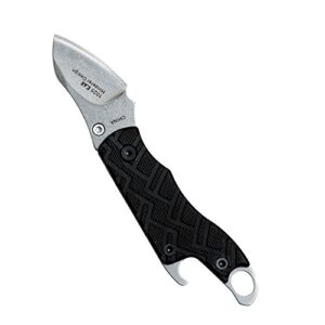 Kershaw Cinder Multi-Function Folding Pocketknife (1025); 1.4 Inch 3Cr13 Stonewashed Blade; Manual Opening; Liner Lock; Bottle Opener; Keychain Carry; Black Glass-Filled Nylon Handle; 0.9 oz