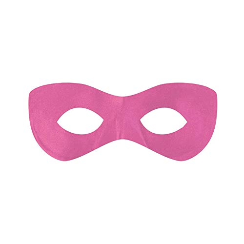 Amscan Pink Superhero Fabric Eye Mask Costumes For Kids - 2.88" x 8.25" | 1 Pc, Cosplay Accessories & Halloween Costumes, Perfect for Kids' Dress up & Pretend Play, Party Supplies & Party Favors