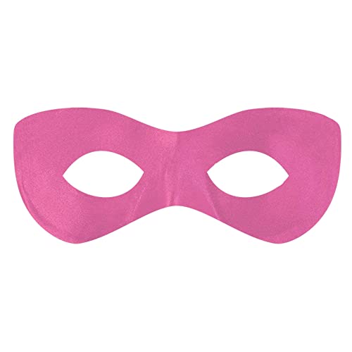 Amscan Pink Superhero Fabric Eye Mask Costumes For Kids - 2.88" x 8.25" | 1 Pc, Cosplay Accessories & Halloween Costumes, Perfect for Kids' Dress up & Pretend Play, Party Supplies & Party Favors