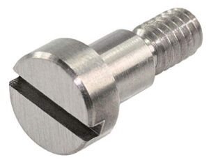 unicorp scs500-2 slotted shoulder screw- 5/16" shoulder dia, 5/16" shoulder lg, 1/2" head dia, 7/32" head ht, 1/4-20 thread, 303 stainless qty-5