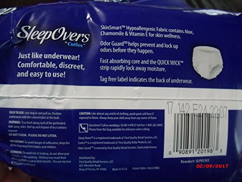 Sleep Overs X- Large XL 85lb-140lb