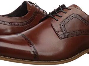 Stacy Adams Men's Dickinson Cap Toe Oxford, Cognac, 11