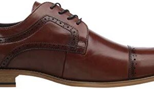 Stacy Adams Men's Dickinson Cap Toe Oxford, Cognac, 11