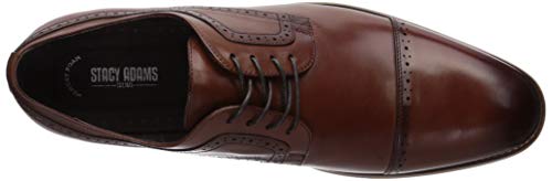 Stacy Adams Men's Dickinson Cap Toe Oxford, Cognac, 11