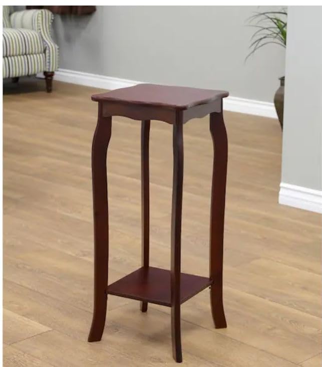 Frenchi Home Furnishing 2 Tier Plant Stand, Mahogany