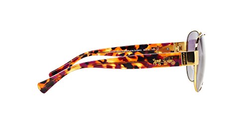 COACH HC7059-92482P Sunglasses L138 GOLD PURPLE/PURPLE CONFE w/PURPLE GREY GRADIENT 58mm