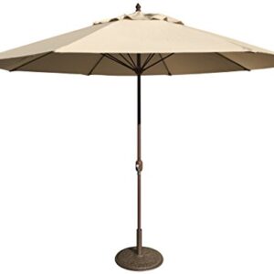 Tropishade 11' Umbrella with Premium Beige Olefin Cover (Base not included)