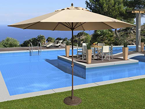 Tropishade 11' Umbrella with Premium Beige Olefin Cover (Base not included)