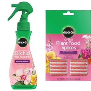miracle-gro orchid plant food bundle (mist+fertilizer spikes)