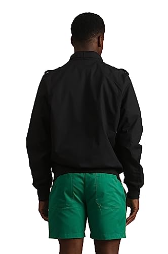 Members Only Men's Classic Iconic Racer, Slim Fit Jacket (Black, XL)