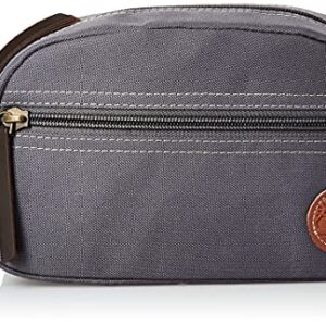 Timberland Men's Toiletry Bag Canvas Travel Kit Organizer, Charcoal, One Size