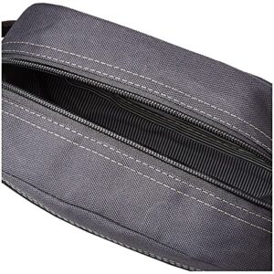 Timberland Men's Toiletry Bag Canvas Travel Kit Organizer, Charcoal, One Size