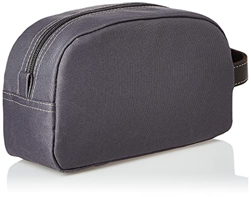 Timberland Men's Toiletry Bag Canvas Travel Kit Organizer, Charcoal, One Size