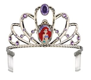 ariel deluxe disney princess the little mermaid tiara, one size child