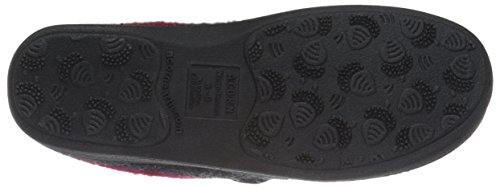 Acorn Women's Clog Slippers, Multi-Layer Memory Foam Footbed with Arch Support, Charcoal Button, 8-9