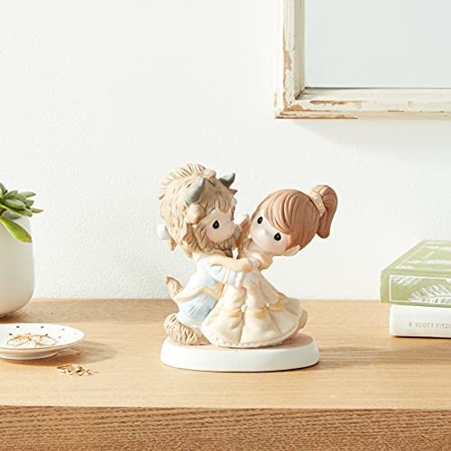 Precious Moments, Disney Showcase Collection, You Are My Fairy Tale Come True, Beauty And The Beast, Bisque Porcelain Figurine, 161013 , Brown