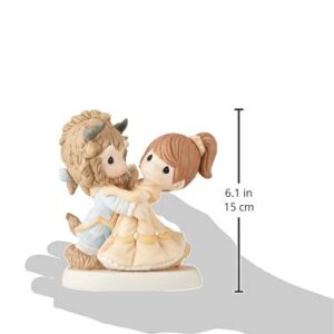 Precious Moments, Disney Showcase Collection, You Are My Fairy Tale Come True, Beauty And The Beast, Bisque Porcelain Figurine, 161013 , Brown