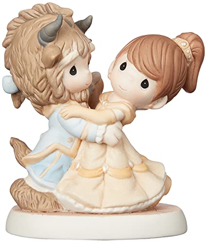 Precious Moments, Disney Showcase Collection, You Are My Fairy Tale Come True, Beauty And The Beast, Bisque Porcelain Figurine, 161013 , Brown