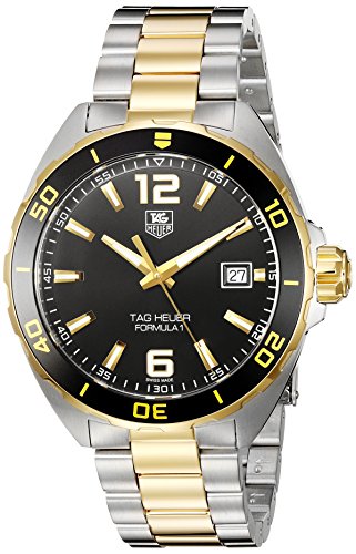 TAG Heuer Men's Formula 1 Swiss-Quartz Watch with Two-Tone-Stainless-Steel Strap, 20 (Model: WAZ1121.BB0879)