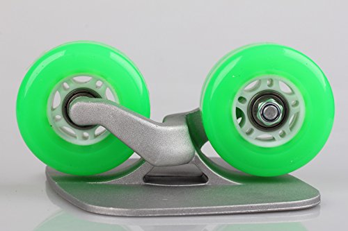 JINCAO Green Portable Roller Road Drift Skates Plate Anti-Slip Board Aluminum Truck with PU Wheels with ABEC-7 608 Bearings